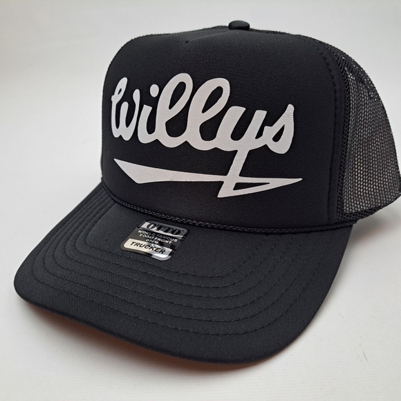 Retro Vintage Style Jeep Willys Foam Trucker Style Mesh Snapback Hat Cap CJ Wago - Picture 1 of 4